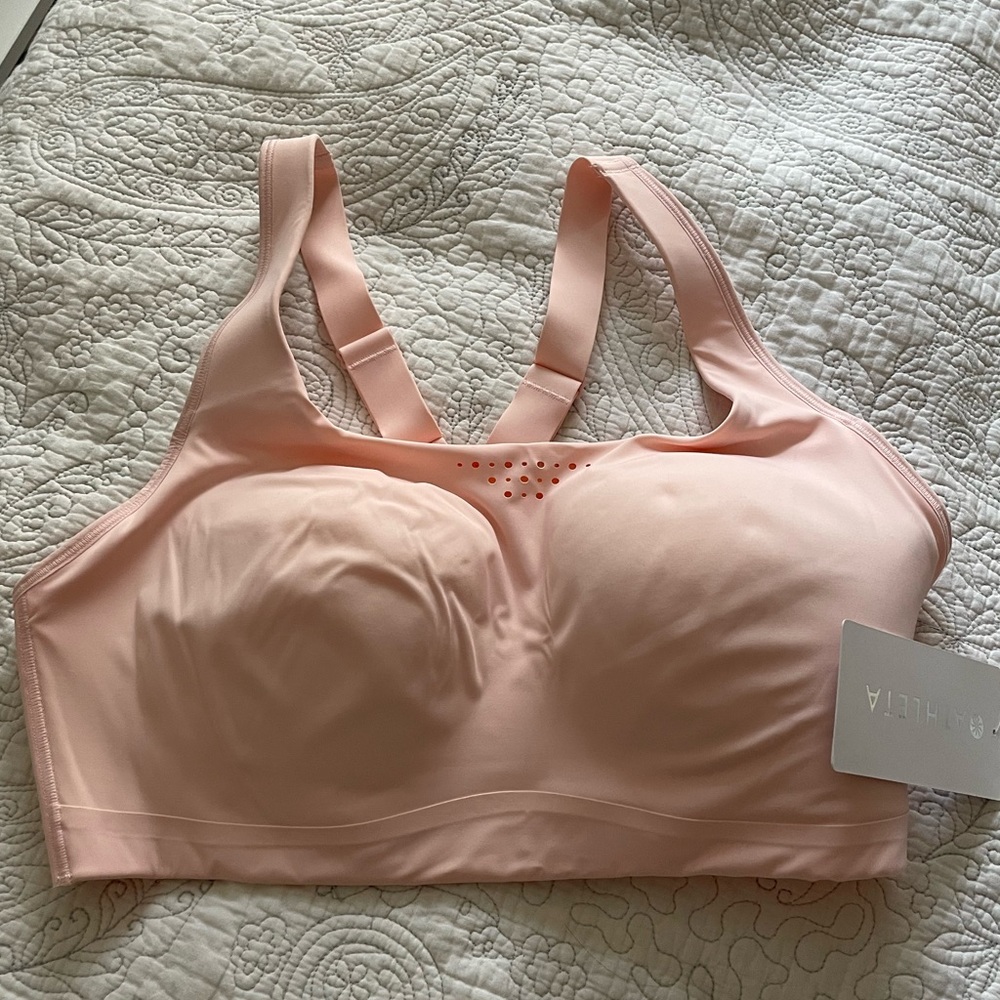 Athleta Phenomena Sports Bra 36DD Pink
